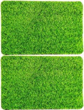 Anti Skid Natural Green Grass Doormat (Set of 2) - Wooden Twist UAE